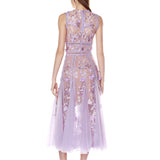 Saba Lilac Midi Dress - SAMPLE