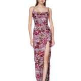 Allegra Pink Multi Maxi Dress