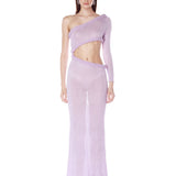 Margot Lilac One Shoulder Knit Dress