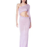Margot Lilac One Shoulder Knit Dress