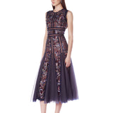 Saba Sequin Navy Midi Dress - SAMPLE