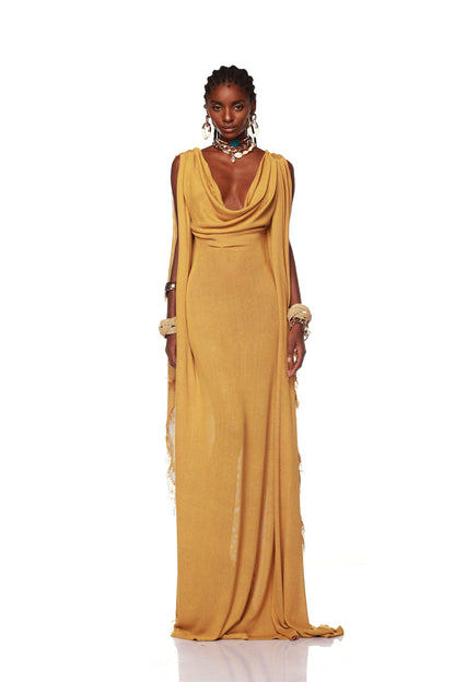 Kahlia Mustard Gown - Pre Order