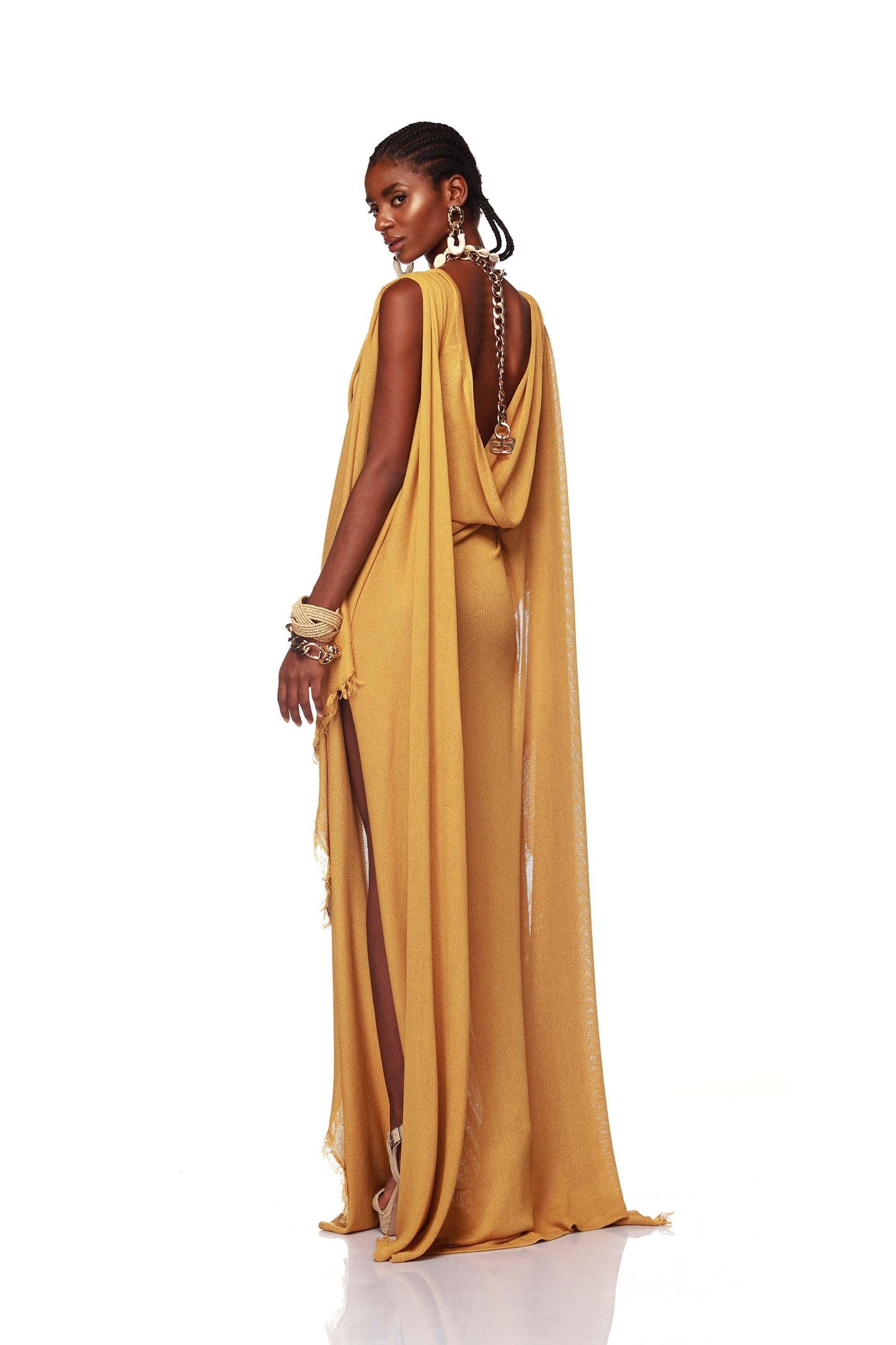 Kahlia Mustard Gown - Pre Order
