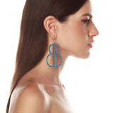 BB Blue Rhinestone Earrings