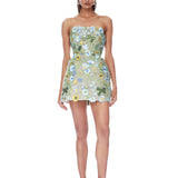 Portofino Floral Jasmine Maraya Strapless Mini Dress