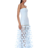 Harper Strapless Powder Blue Gown