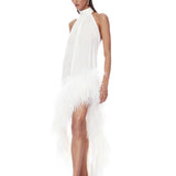 Madeline Halterneck White Gown