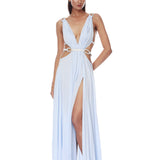 Brielle Powder Blue Diamond Gown