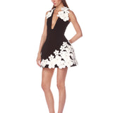 Estelle Black and White Mini Dress