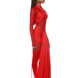 Julianna Red Maxi Dress