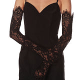 Black Lace Gloves