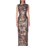 Violet Gold Multi Maxi Dress - SAMPLE