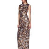 Violet Gold Multi Maxi Dress - SAMPLE