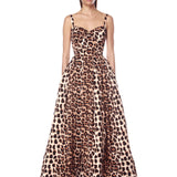 Inara Leopard Midi Dress - Sample