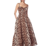 Inara Leopard Midi Dress - Sample