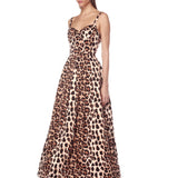 Inara Leopard Midi Dress - Sample