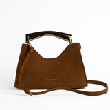 Poline Mini Bag in Cognac Suede