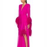 Geisha Fuchsia Maxi Dress