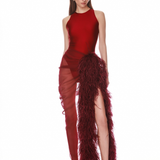 Gaia Ruby Mesh Bodysuit