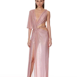 Morocco Asymmetrical Diamond Gown