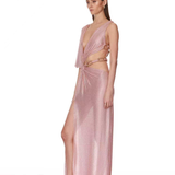 Morocco Asymmetrical Diamond Gown