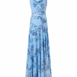 Leo Blue Poppy Gown - Sample