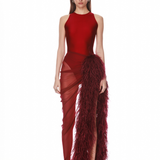 Gaia Ruby Mesh Bodysuit