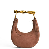 Cecile Mini Suede Bag in Blush Suede