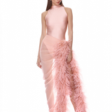 Gaia Blush Mesh Bodysuit