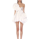 Anora White Mini Dress - SAMPLE