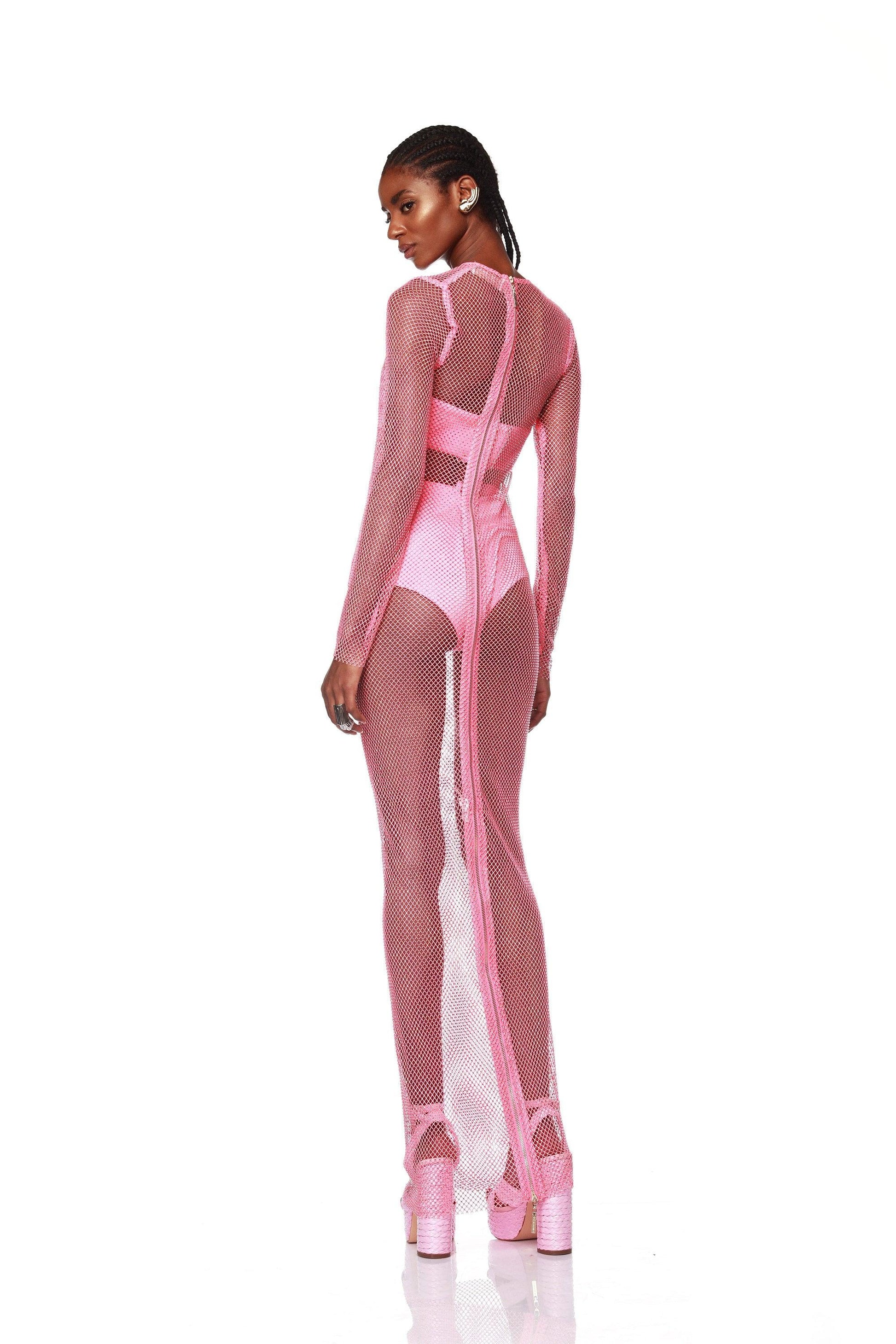 Webb Electric Pink Dress - BRONX AND BANCO