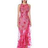 Sicilia Pink Sequin Maxi Dress - SAMPLE