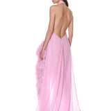 Madeline Halterneck Baby Pink Gown