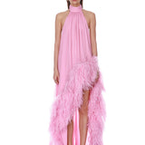 Madeline Halterneck Baby Pink Gown
