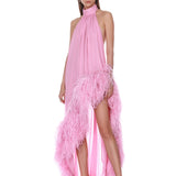 Madeline Halterneck Baby Pink Gown