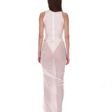Elle Blanc Skirt + Gaia Blanc Mesh Bodysuit