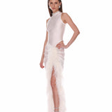 Elle Blanc Skirt + Gaia Blanc Mesh Bodysuit