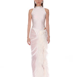 Elle Blanc Skirt + Gaia Blanc Mesh Bodysuit