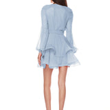 Bedouin Powder Blue Mini Dress - Sample
