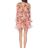 Bedouin Rose Floral Mini Dress