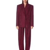 Blake Burgundy Rhinestone Blazer
