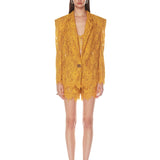 Capri Marigold Lace Blazer - SAMPLE