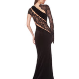 Cobra One Shoulder Gown