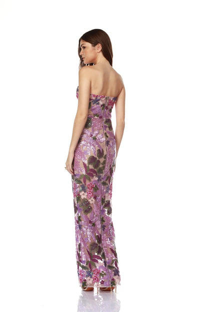 Dahlia Lilac Multi Strapless Gown - Pre Order - BRONX AND BANCO