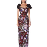 Dahlia Purple Multi Maxi Dress