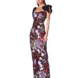 Dahlia Purple Multi Maxi Dress