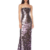 Farah Lilac Strapless Gown - SAMPLE