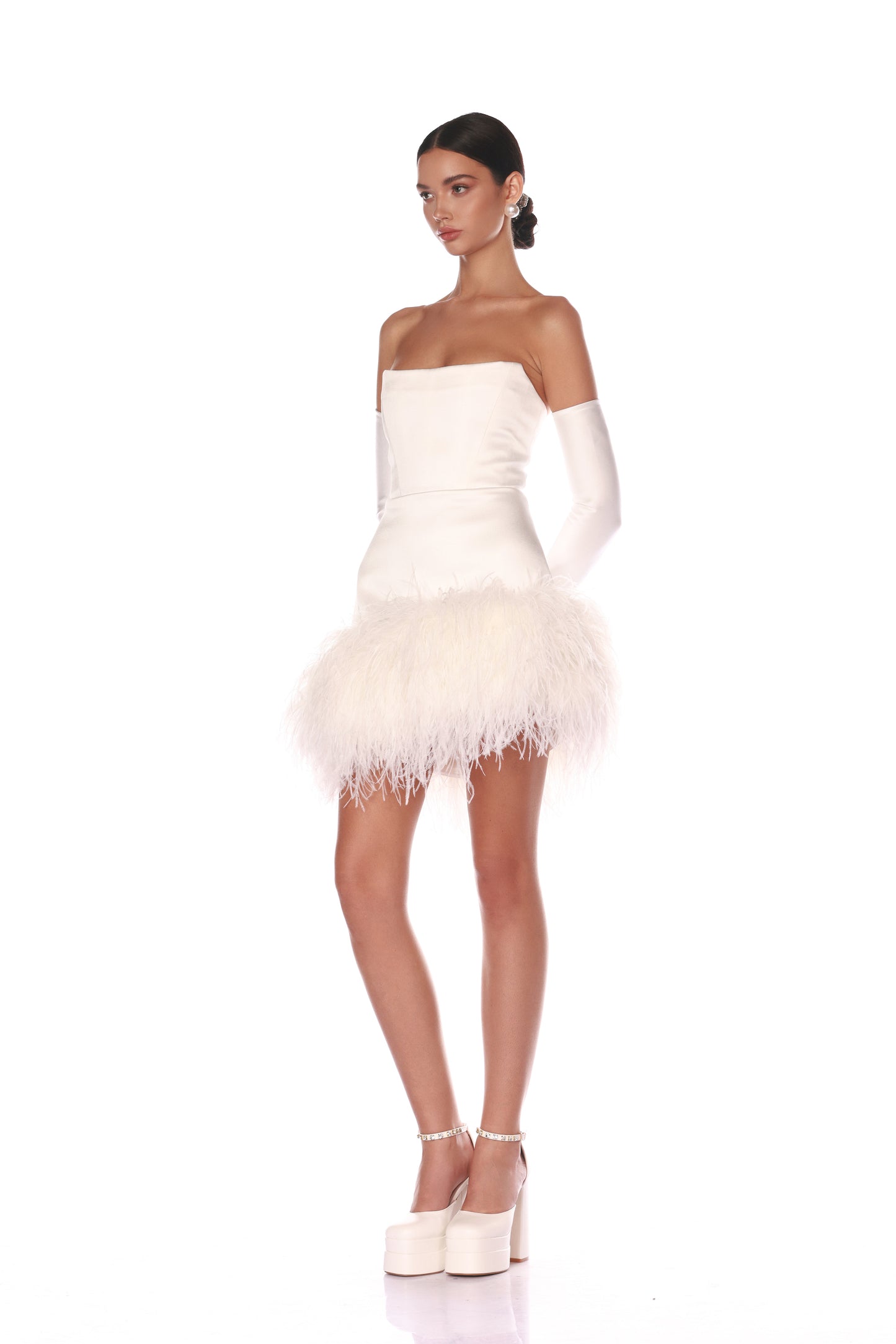 Fiora White Mini Dress