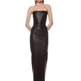 Florentina Faux Leather Maxi Dress