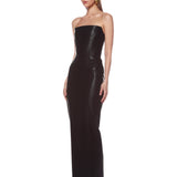 Florentina Faux Leather Maxi Dress